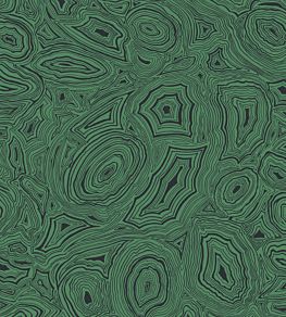 Malachite Wallpaper by Cole & Son Emerald and Black
