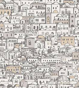 Mediterranea Wallpaper by Cole & Son Parchment and Gilver