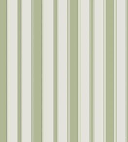 Cambridge Stripe Wallpaper by Cole & Son Leaf Green