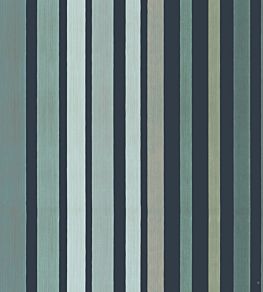 Carousel Stripe Wallpaper by Cole & Son Frosty Green