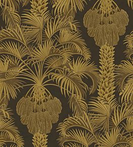 Hollywood Palm Wallpaper by Cole & Son Charcoal/Gold
