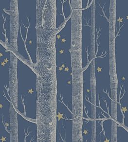 Woods & Stars Wallpaper by Cole & Son Midnight