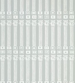 Columns Wallpaper by Zoffany Grey White