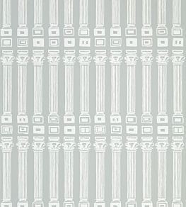 Columns Wallpaper by Zoffany Grey White