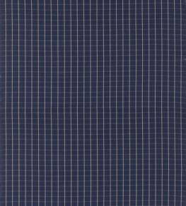 Compass Check Fabric by Mulberry Home Indigo