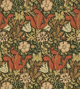 Compton Wallpaper by Morris & Co Brown/Orange