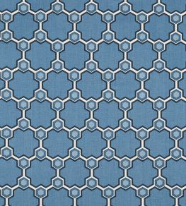 Cordoba Fabric by Vanderhurd Azul/Moonstone