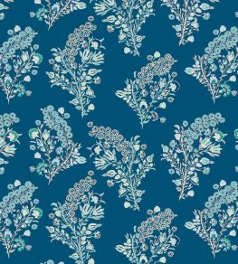 Coromandel Flower Fabric by Parker & Jules Day Blue