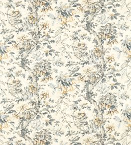 Coromandel Print Fabric by Zoffany Empire Grey