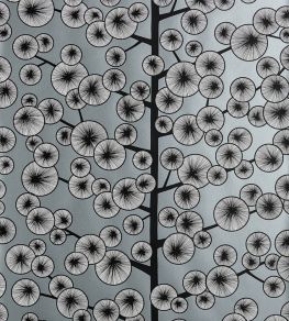 Cotton Tree Metallic Wallpaper by MissPrint Gunmetal