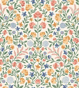 Court Embroidery Wallpaper by Cole & Son Coral