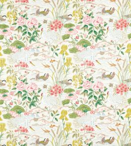 Crane & Frog Fabric by Sanderson Lotus Pink / Gosling