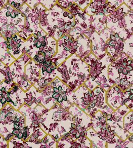 Creeping Trellis Fabric by Parker & Jules Rose Saffron