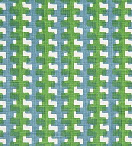 Cremaillere Fabric by Christopher Farr Cloth Green