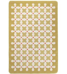 Criss Cross Rug by cc-tapis Mustard