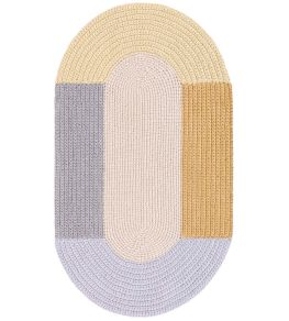 Crochet Mono Rug by GAN Beige