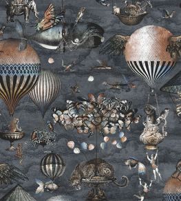 Curious Skies Wallpaper by Brand McKenzie Midnight Blue