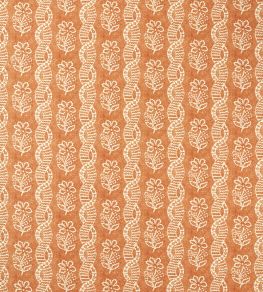 Dabu Stripe Fabric by Zoffany Amber/Blush