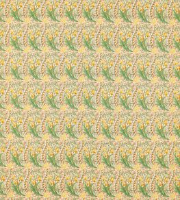 Daffodil Fabric by Morris & Co Pink/Leaf Green