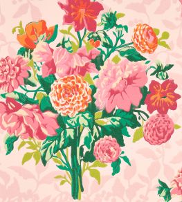 Dahlia Bunch Wallpaper by Harlequin Rose Quartz/Spinel