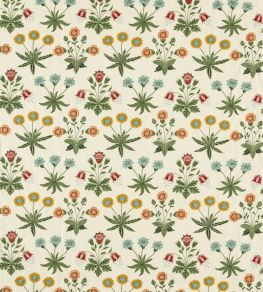 Daisy Embroidery Fabric by Morris & Co Cream/Multi