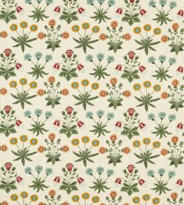 Daisy Embroidery Fabric by Morris & Co Cream/Multi