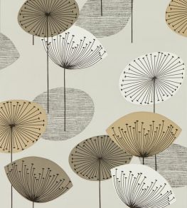Dandelion Clocks Wallpaper by Sanderson Metallic/Smoke Tree