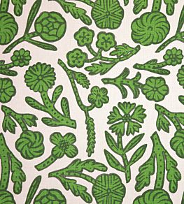 Day Fabric by Christopher Farr Cloth Green