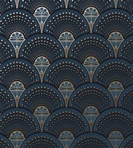 Deco Martini Wallpaper by Divine Savages Midnight Gold