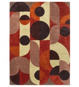 Decor Cosmos Rug by Brink & Campman Red Pale Green