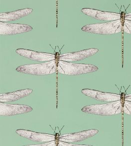 Demoiselle Wallpaper by Harlequin Seaglass/First Light/Sand