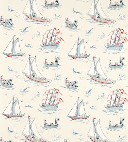 Donald Nautical Fabric by Sanderson Sea Salt