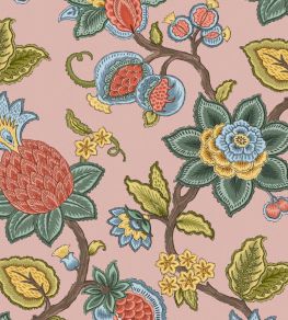 Doris Jacobean Wallpaper by Woodchip & Magnolia Plaster Pink