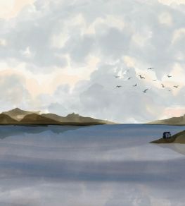 Dungeness View Mural by Coordonne Blue