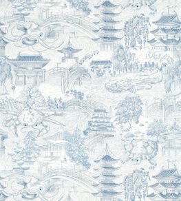Eastern Palace Fabric by Zoffany Indigo