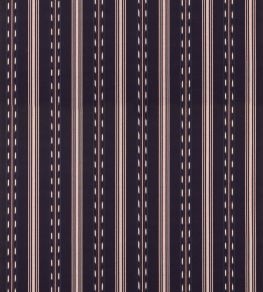 Eastwind Stripe Fabric by Mulberry Home Indigo/Red