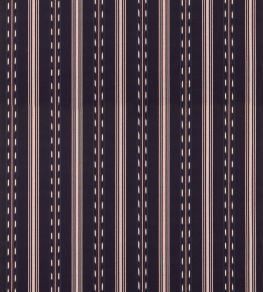 Eastwind Stripe Fabric by Mulberry Home Indigo/Red