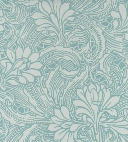 Eden Wallpaper by 1838 Wallcoverings Soft Teal