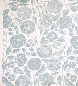 Eden Fabric by Christopher Farr Cloth Pale Blue