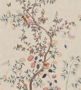 Eleonora Wallpaper by Sandberg Misty Blue