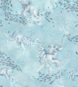Elephant Breaststroke Wallpaper by Brand McKenzie Ocean