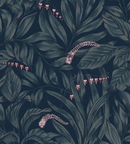 Elin Wallpaper by Sandberg Midnight Blue