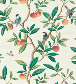 Ella Wallpaper by Harlequin Fig Blossom / Fig Leaf / Nectarine