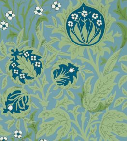 Elmcote Wallpaper by Morris & Co Dearle Blue