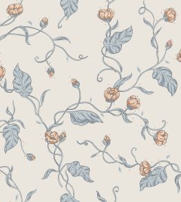 Elmire Wallpaper by Sandberg Soft Blue