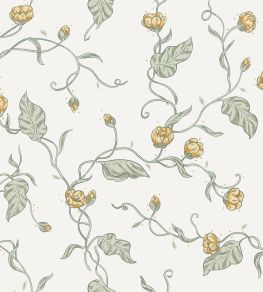 Elmire Wallpaper by Sandberg Spring Green