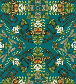 Emerald Forest Wallpaper by Clarke & Clarke Teal