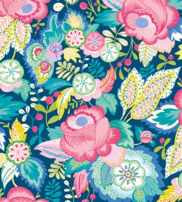 Emily Rose Wallpaper by Ohpopsi Cornflower Mix