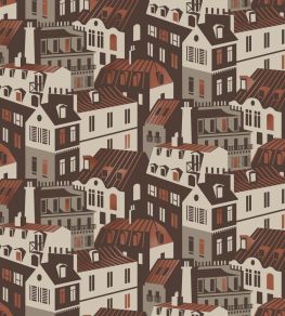 Emmas Apartment Wallpaper by Mini Moderns Weathered Cedar & Copper