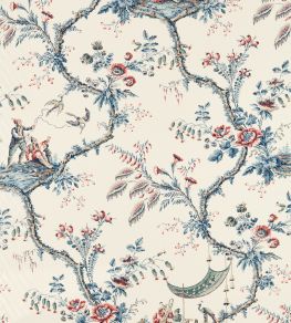 Emperors Musician Fabric by Zoffany Indigo